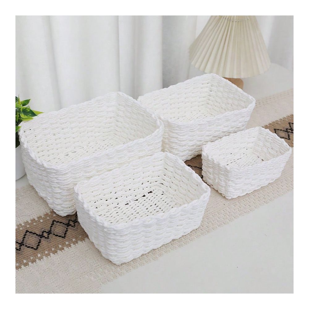 Woven Basket Set - مجموعة سلال تخزين منسوجة من 4