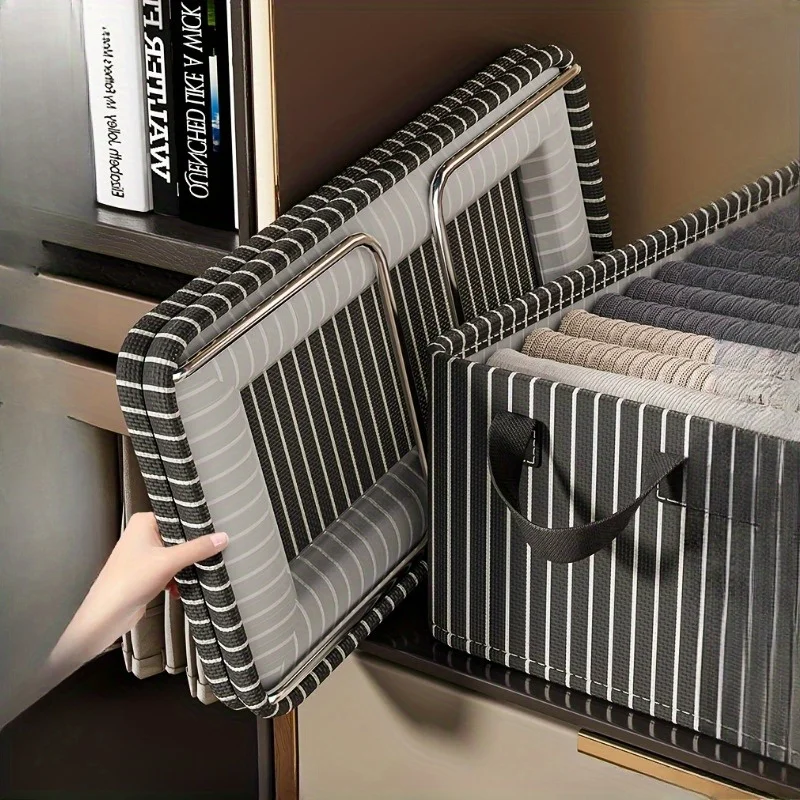 Woven Basket Set - صندوق تخزين ملابس من القماش، صندوق