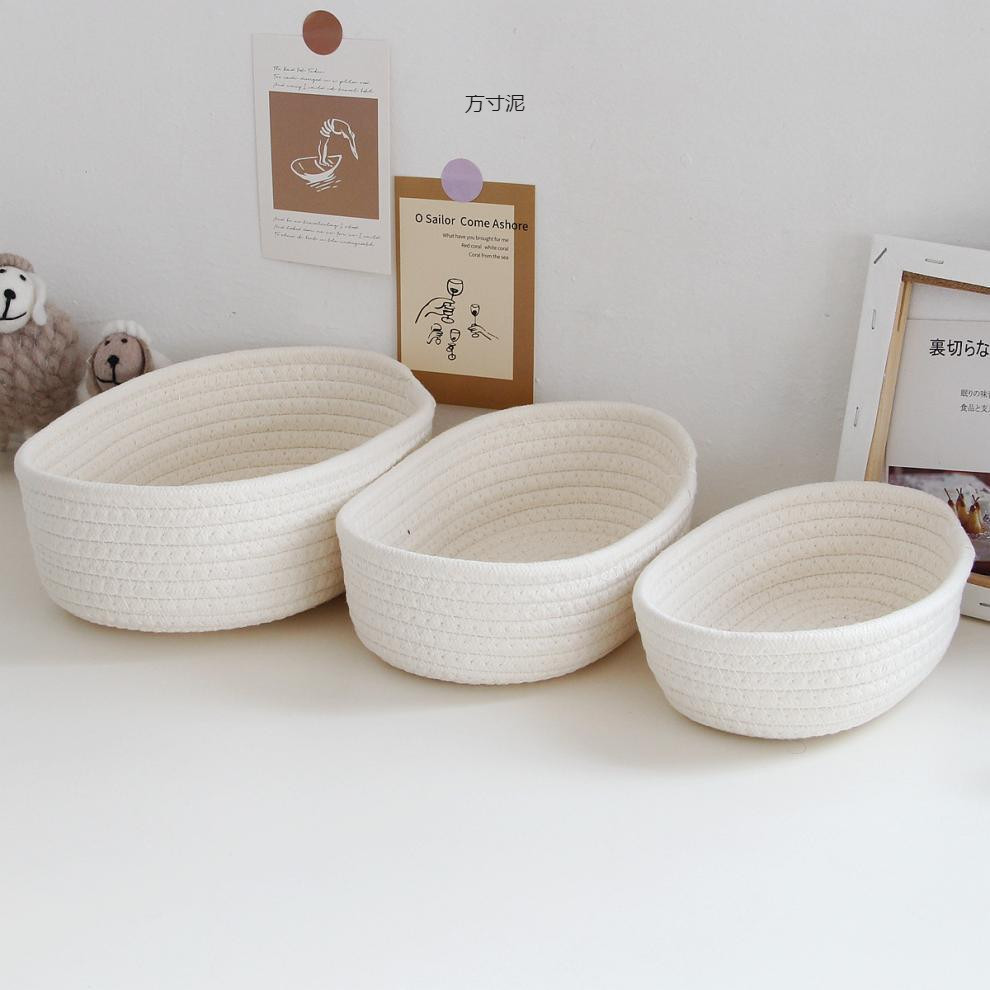 Woven Basket Set - الشمال القطن حبل المنسوجة سلات التخزين