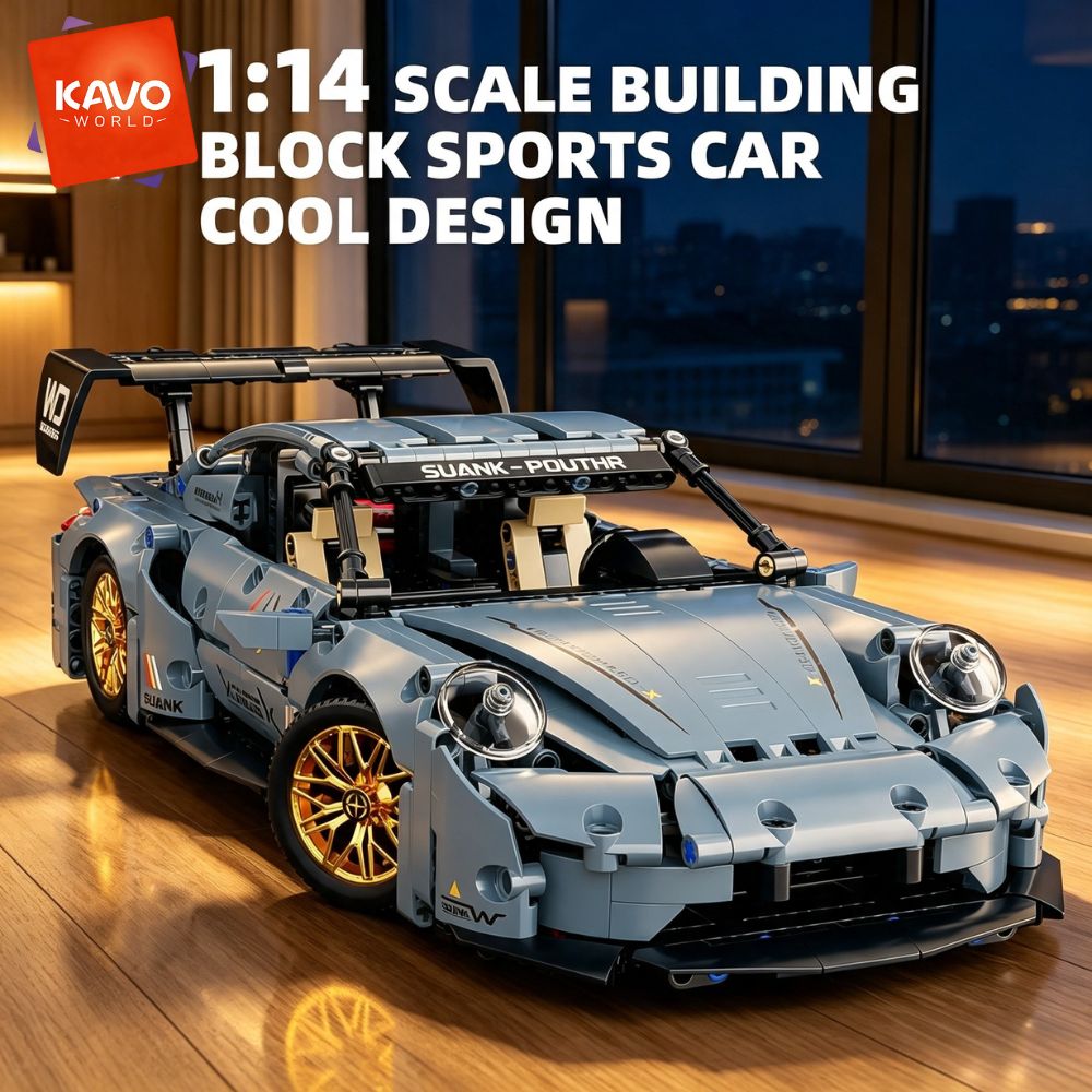 Interior Design Education - مجموعة ألعاب البناء KAVOWORLD 973 قطعة،