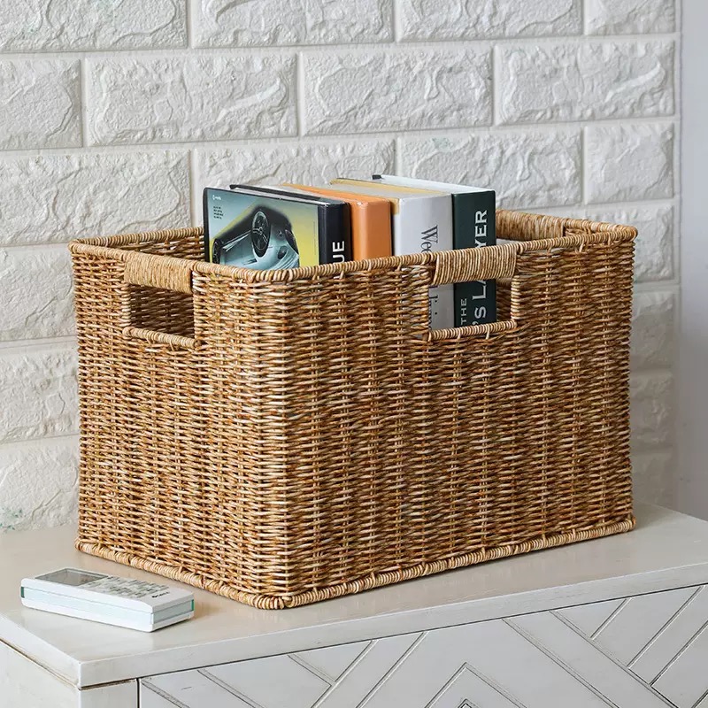 سلة تخزين من الخيزران المقلد،  - مراجعة Woven Basket Set وسعره