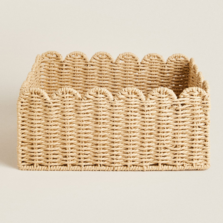 ورقة حبل سلة التخزين المنسوجة  - مراجعة Woven Basket Set وسعره
