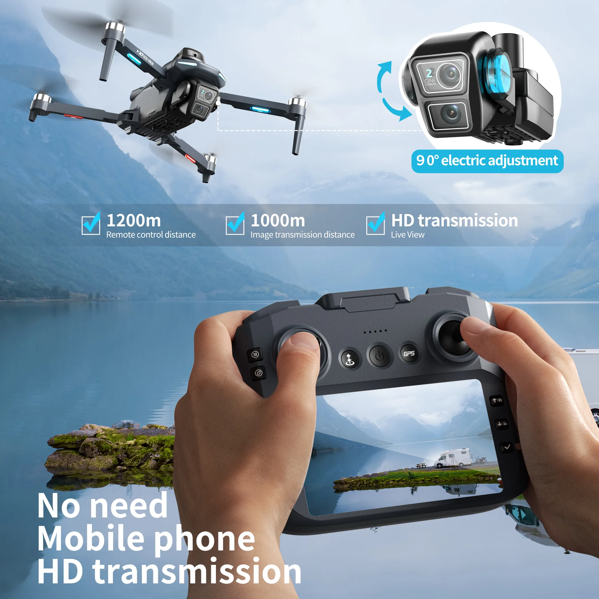 طائرة بدون طيار XT606 MAX GPS  - مراجعة Interior Design Game وسعره